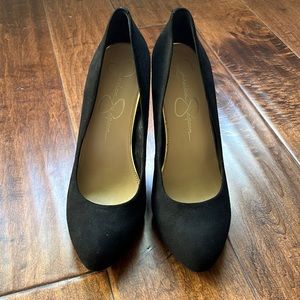 Jessica Simpson Black Suede Pumps